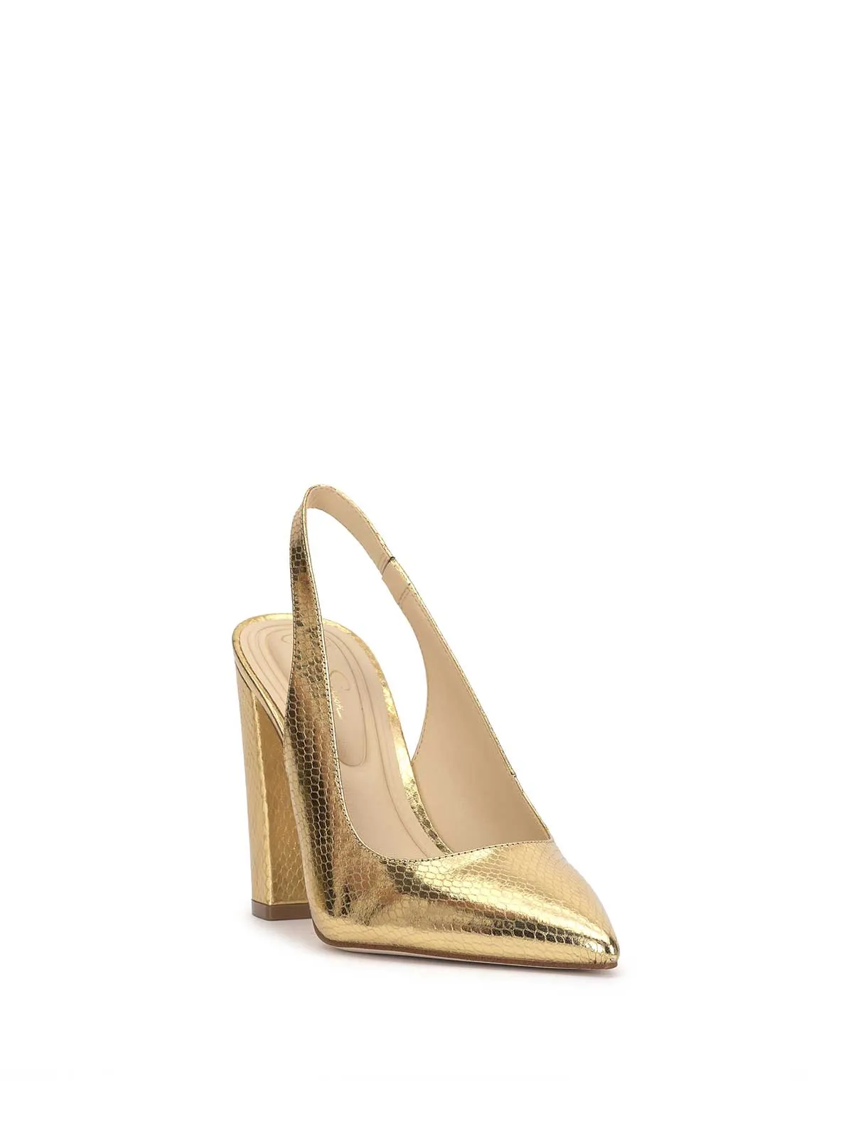 Noula Slingback Pointed Toe Pump in Gold sold by Jessica Simpson product image thumbnail 4