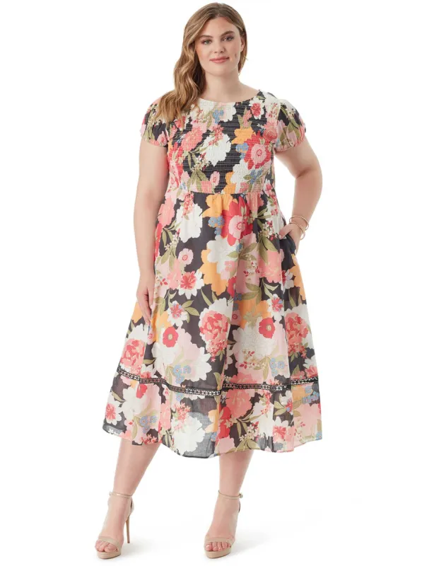 Leighten Dress in Blooms In The Bay sold by Jessica Simpson
