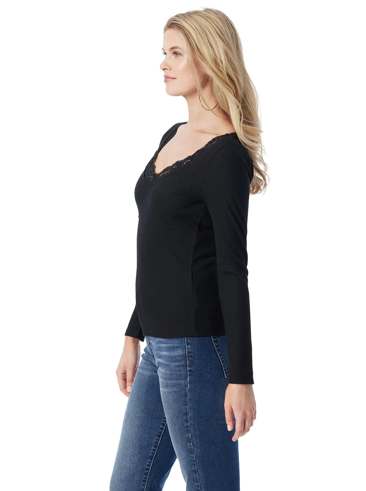 Abbey Sweatheart Top in Anthracite sold by Jessica Simpson product image thumbnail 4