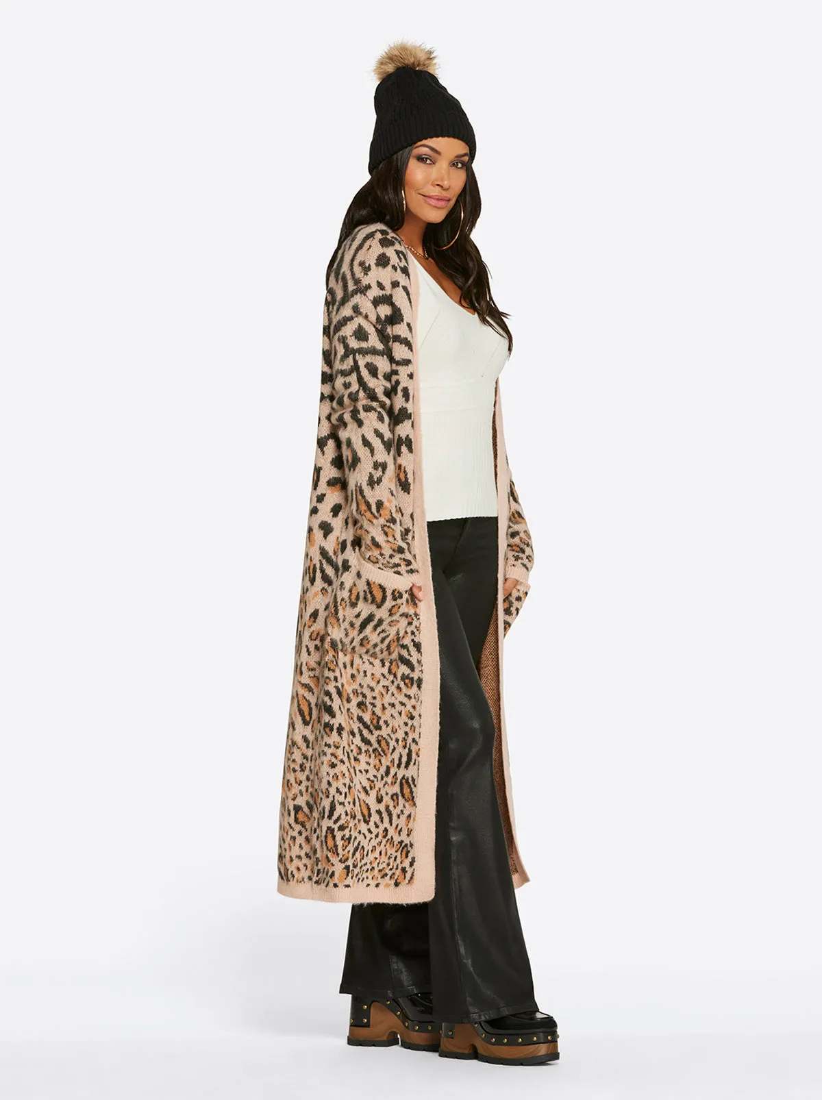 Carmine Cardigan in Cameo Rose sold by Jessica Simpson product image thumbnail 3