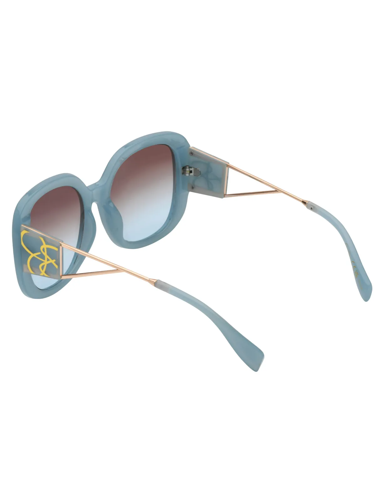 Oversized Oval Sunglasses in Blue sold by Jessica Simpson product image thumbnail 5