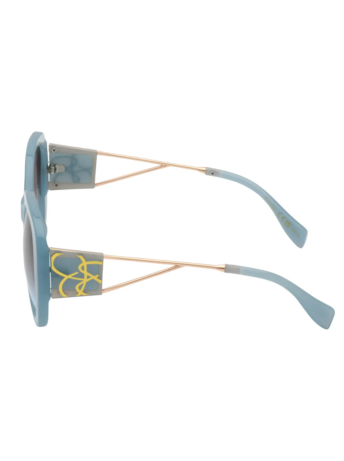 Oversized Oval Sunglasses in Blue sold by Jessica Simpson product image thumbnail 4