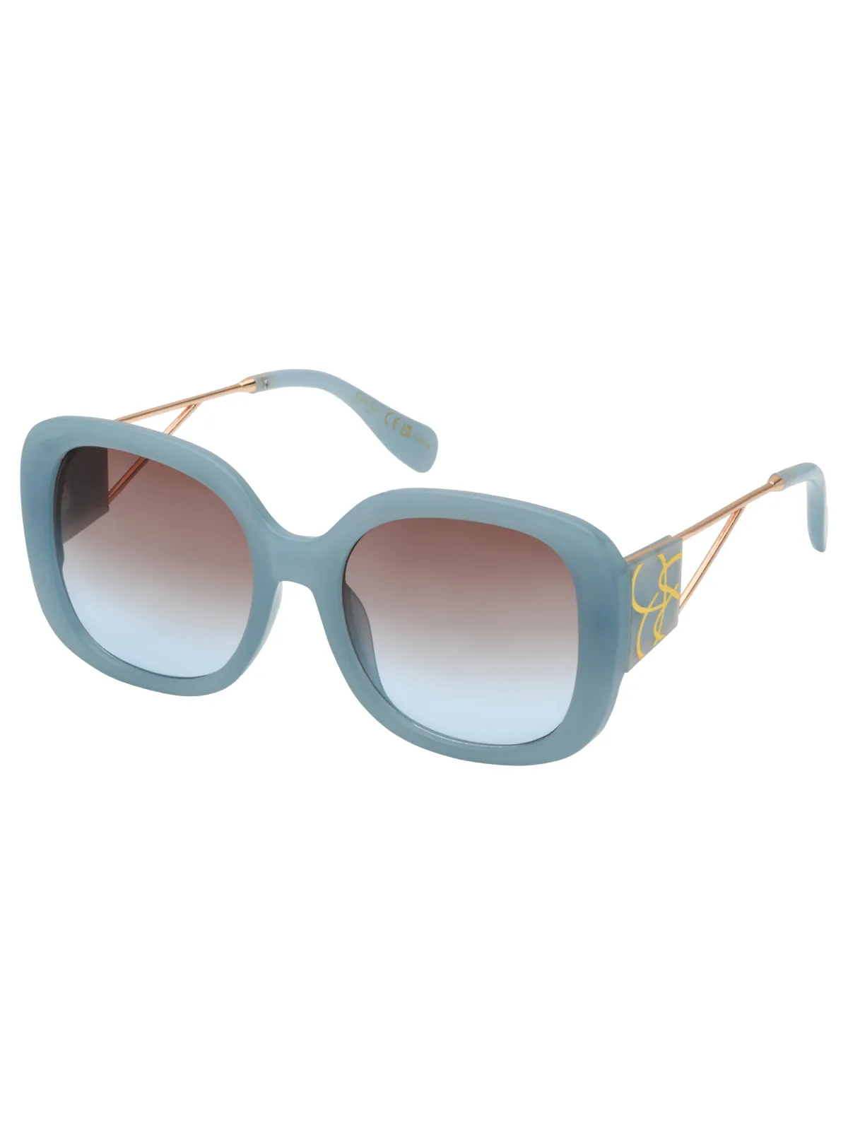 Oversized Oval Sunglasses in Blue sold by Jessica Simpson product image thumbnail 2