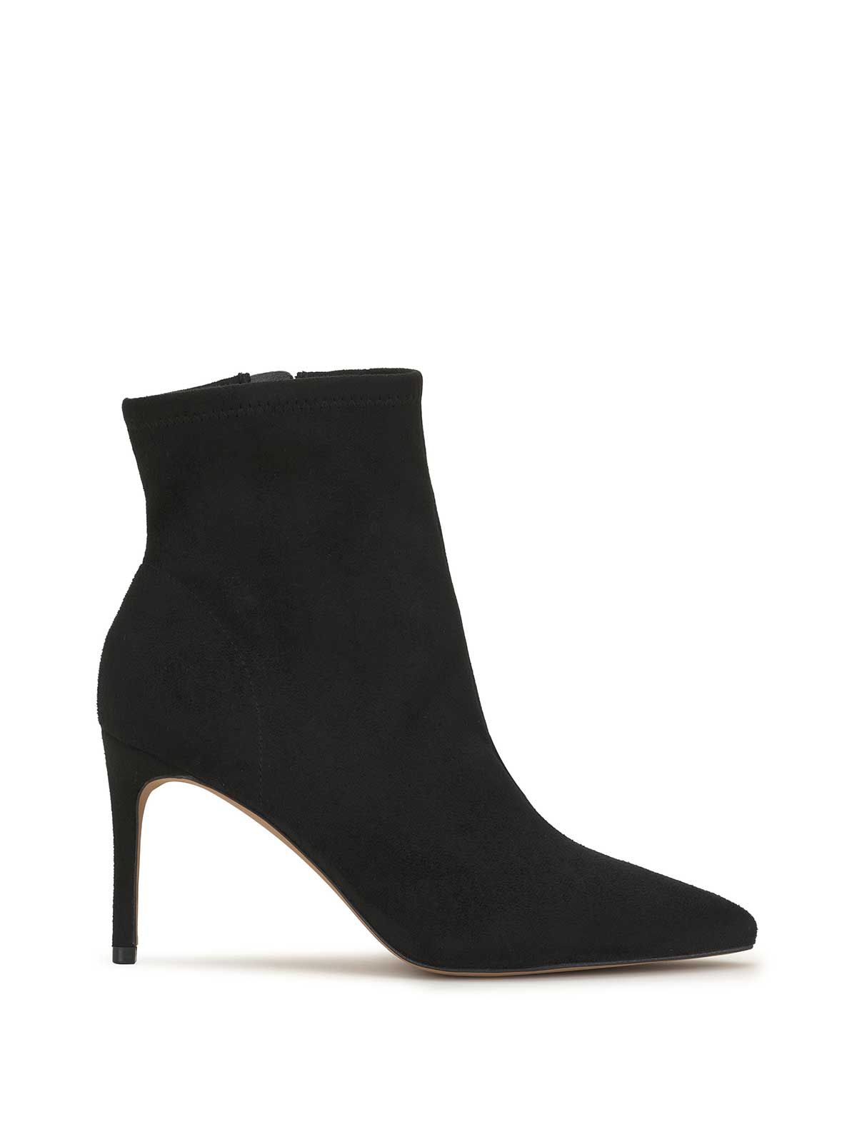 Semaja Pointed Toe Bootie in Black Suede sold by Jessica Simpson