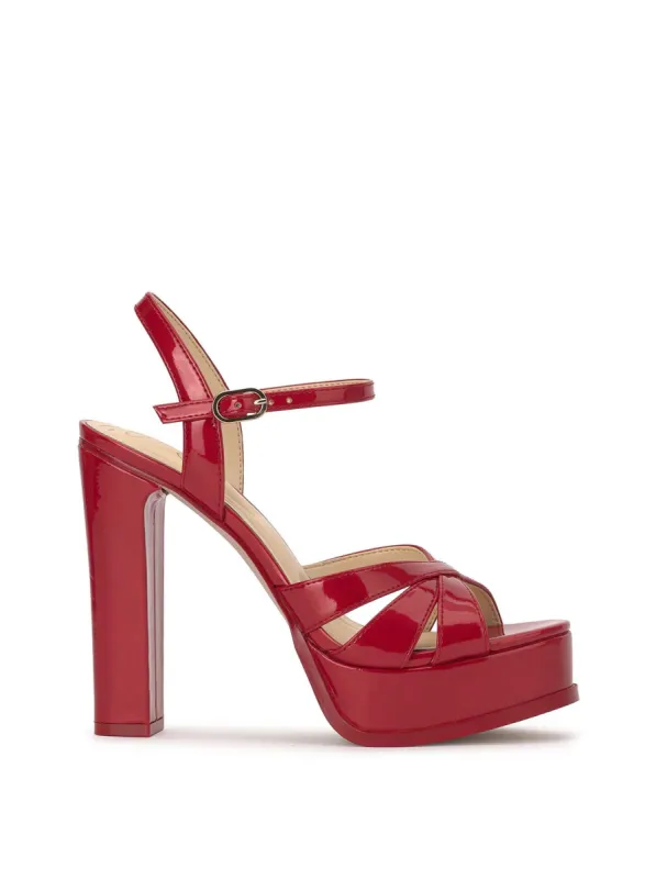 Giddings Platform in Red Muse sold by Jessica Simpson