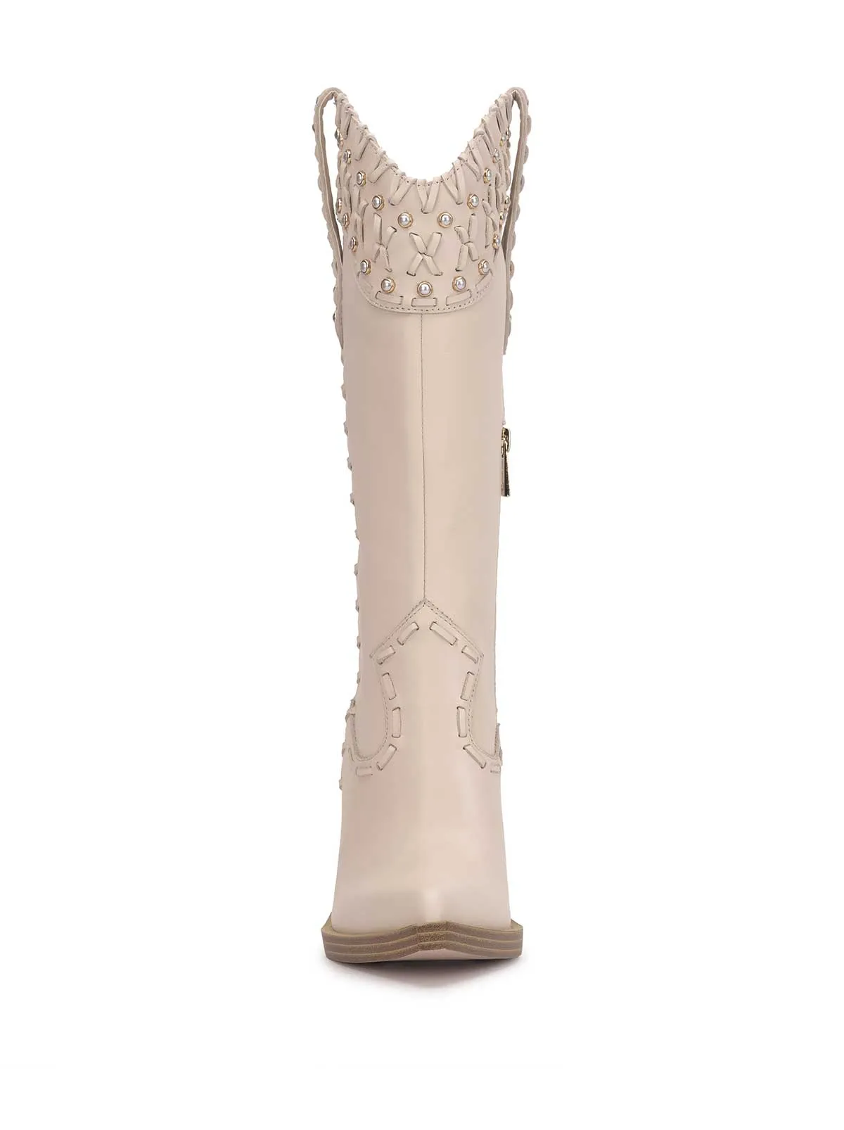 Liselotte Studded Western Boot in Chalk sold by Jessica Simpson product image thumbnail 3