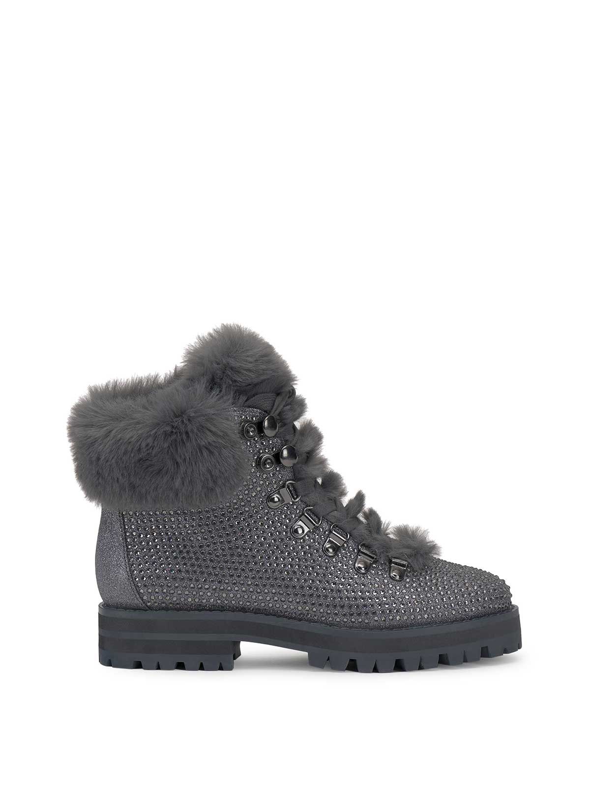 Norina Combat Bootie in Pewter sold by Jessica Simpson