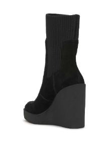 Madwen Wedge Bootie in Black sold by Jessica Simpson