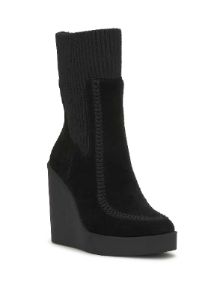 Madwen Wedge Bootie in Black sold by Jessica Simpson