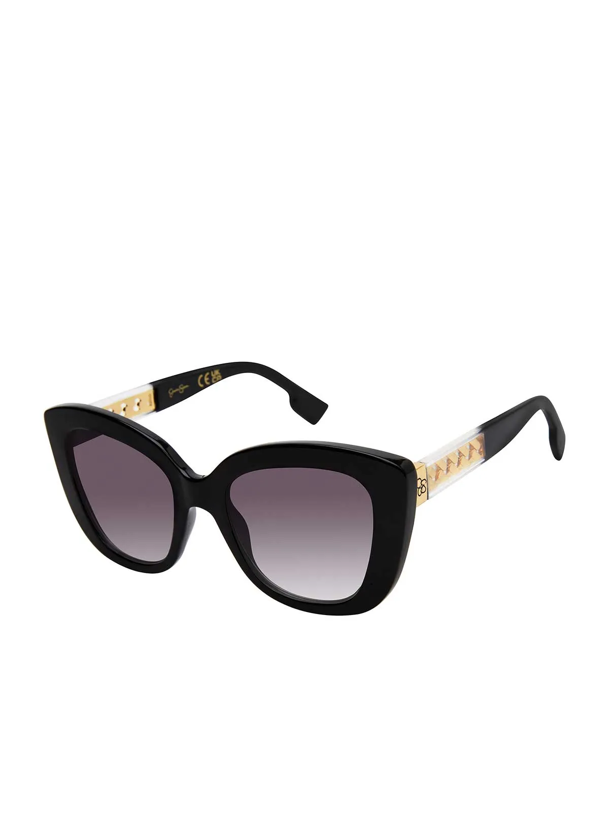 Glamorous Cat Eye Sunglasses in Black & Clear sold by Jessica Simpson