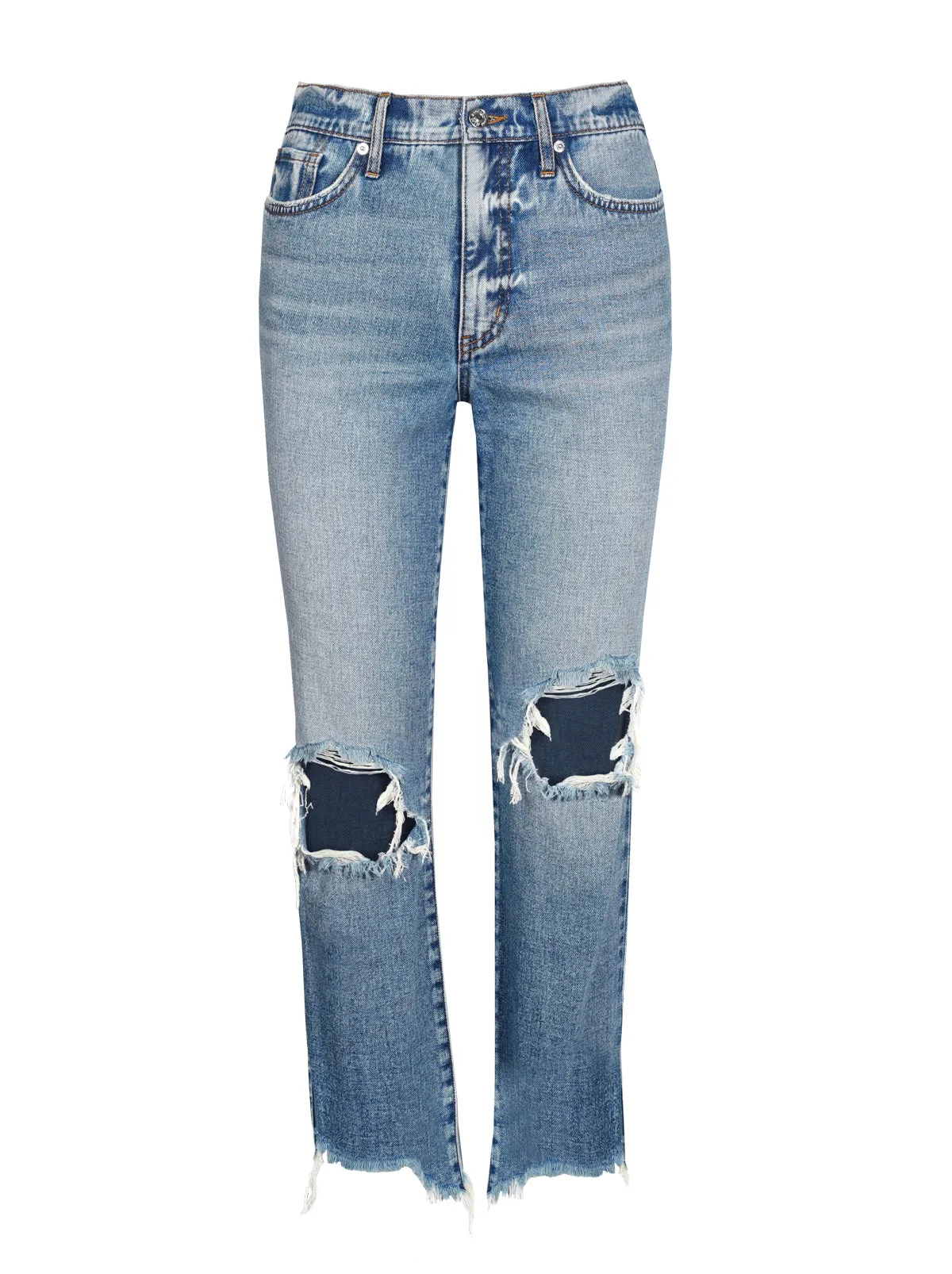 Harmony Straight High Rise Jean in Sunshine sold by Jessica Simpson product image thumbnail 2