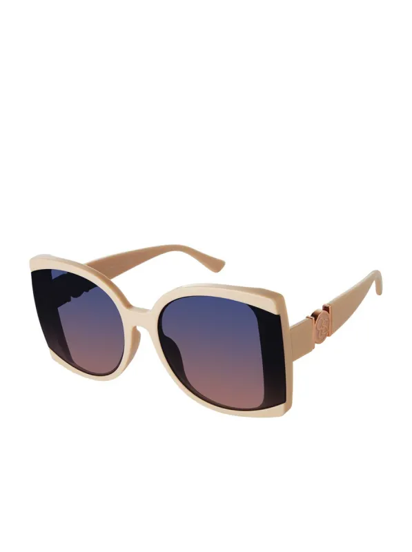 Square Sunglasses in Nude made by Jessica Simpson