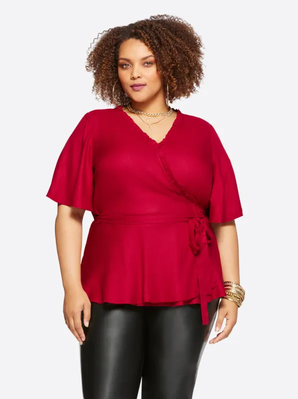 Misha Top in Rio Red sold by Jessica Simpson