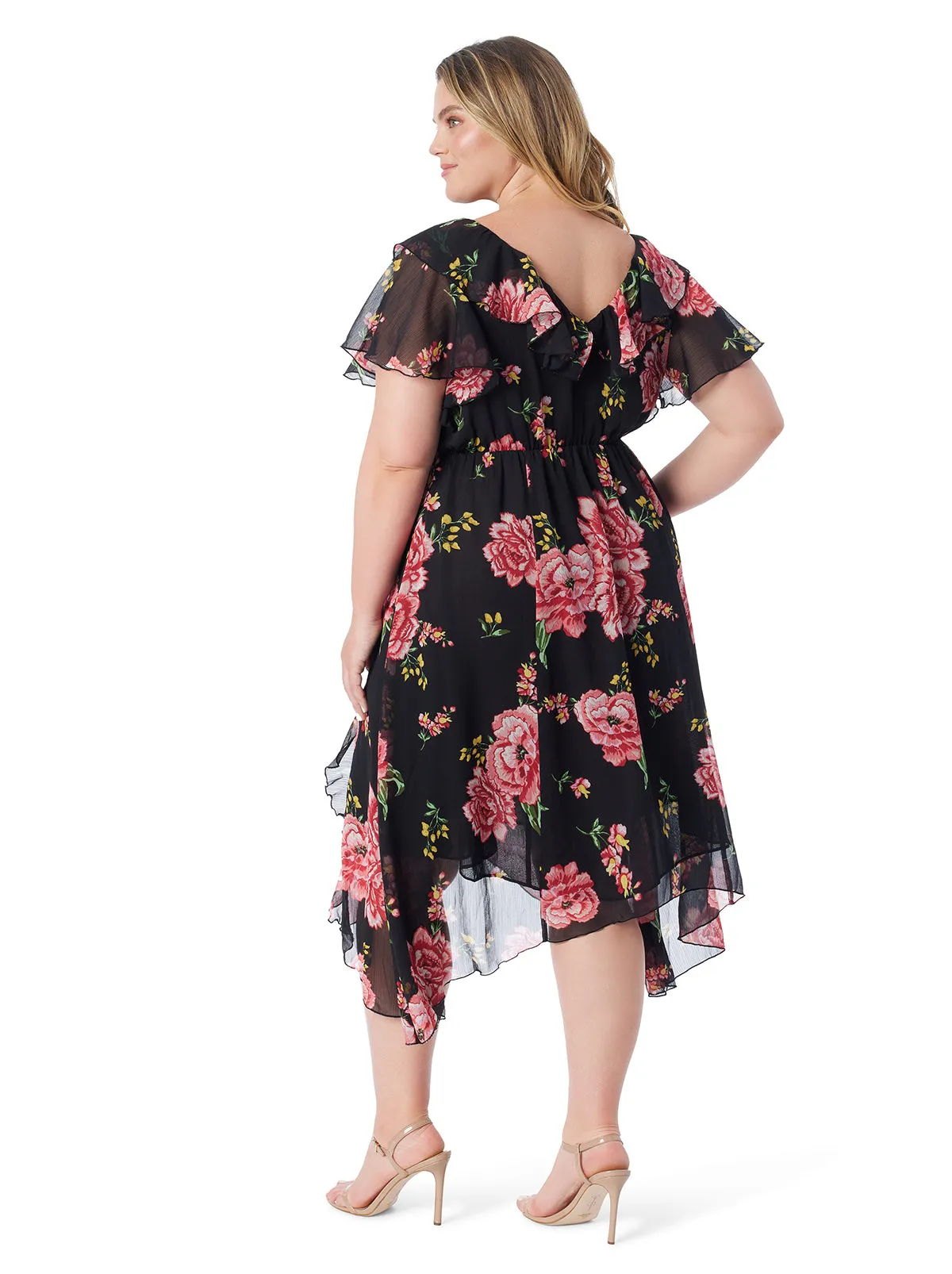 Elise Dress in Sketchy Roses sold by Jessica Simpson product image thumbnail 2