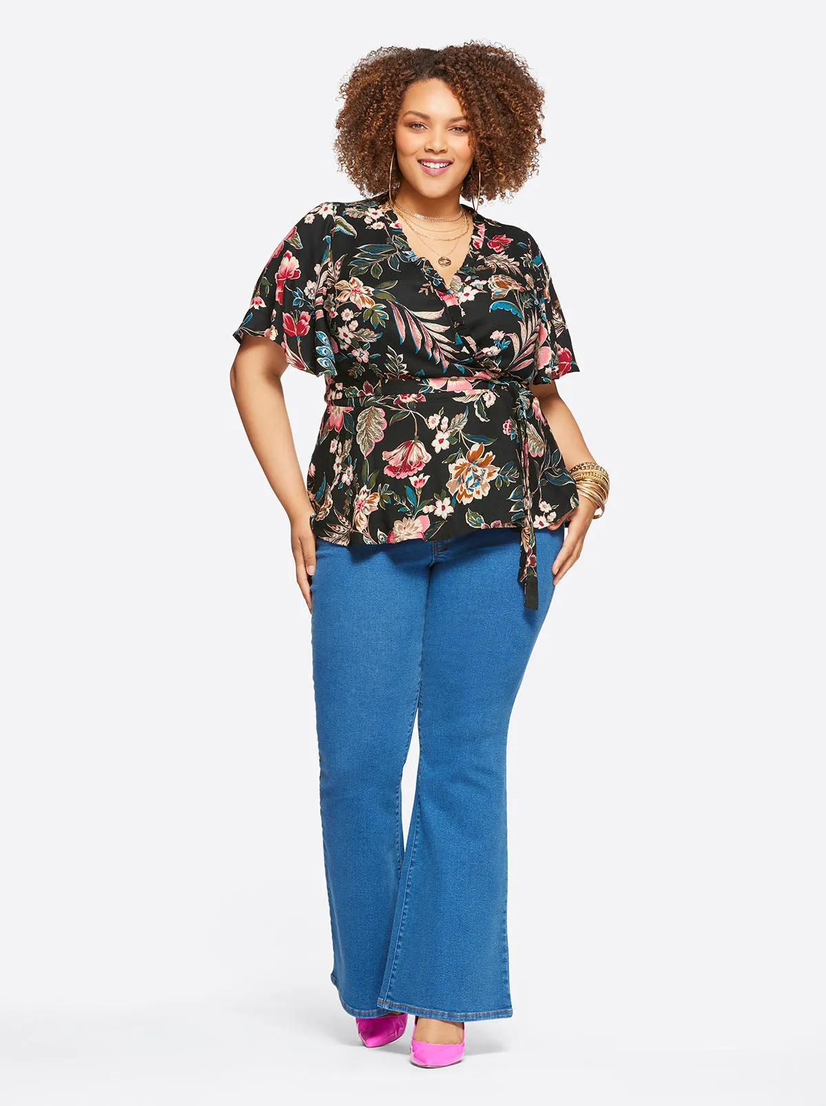 Misha Top in Arcadian Blooms sold by Jessica Simpson product image thumbnail 3
