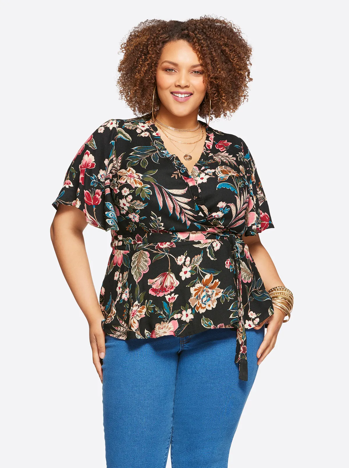 Misha Top in Arcadian Blooms sold by Jessica Simpson