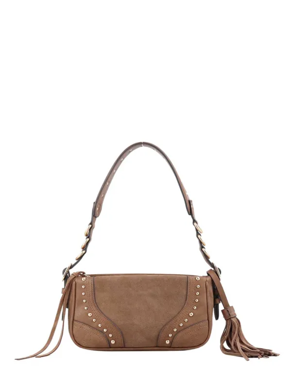 Ellie Shoulder Bag in Almond Brown sold by Jessica Simpson