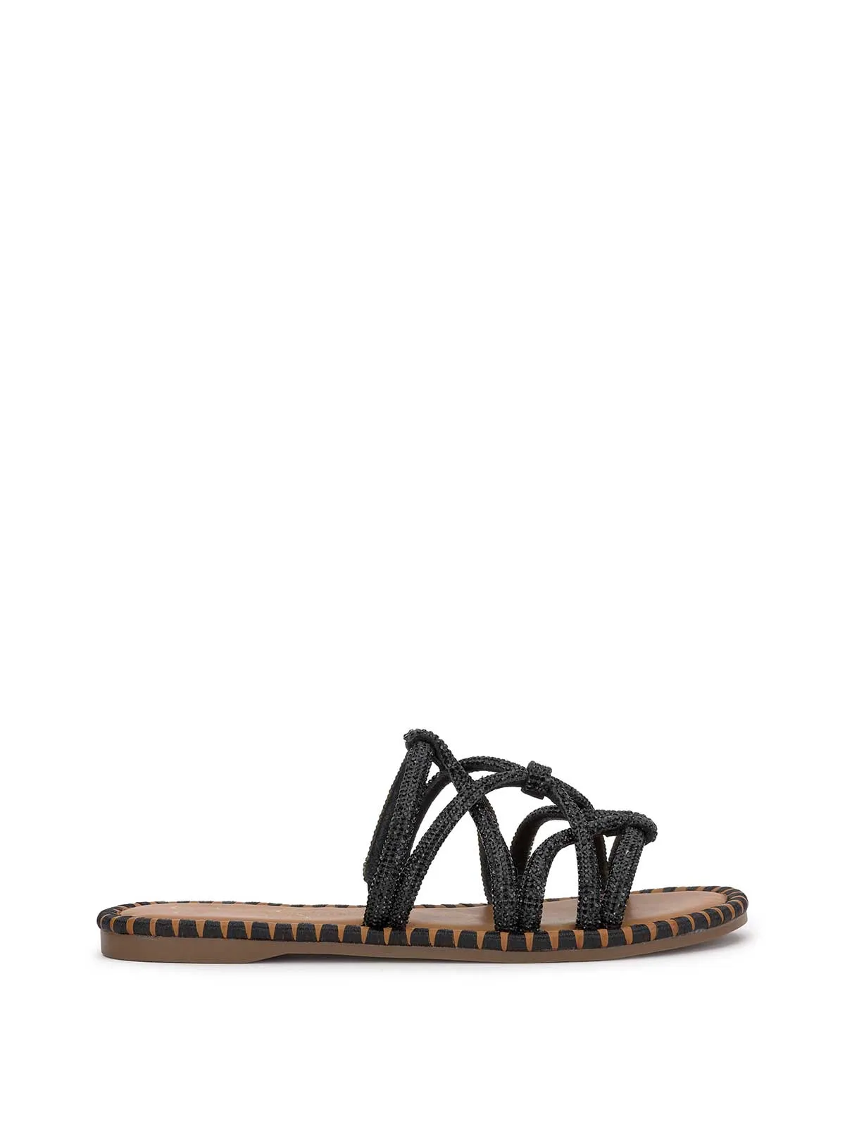 Briellea Embellished Sandal in Black sold by Jessica Simpson