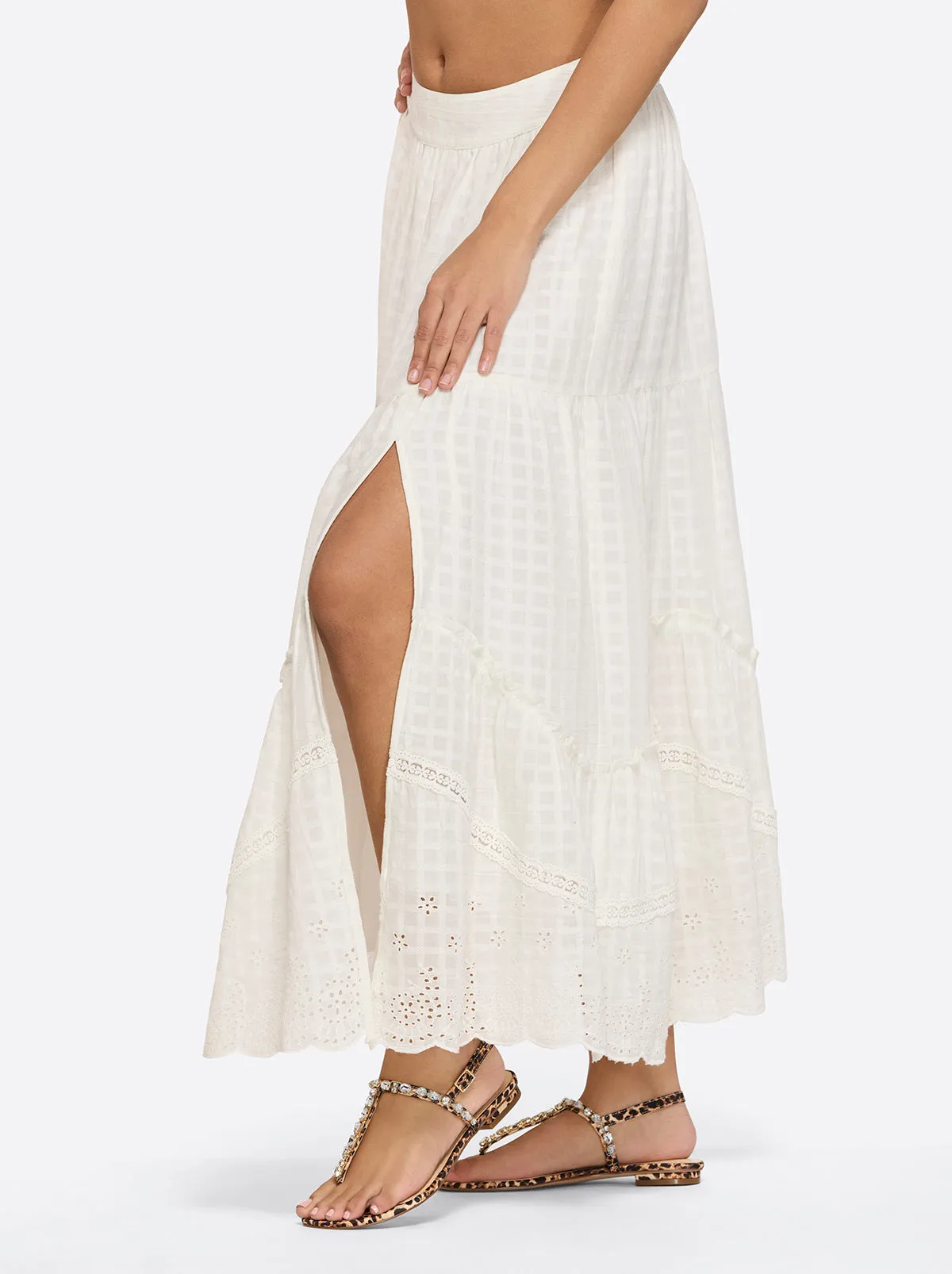 Paula Maxi Skirt in Gardenia sold by Jessica Simpson product image thumbnail 2