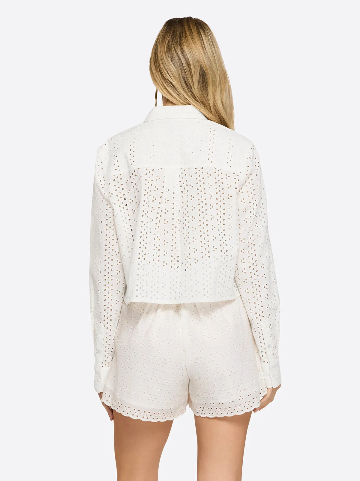 Giana Button Up Shirt in Gardenia sold by Jessica Simpson product image thumbnail 4