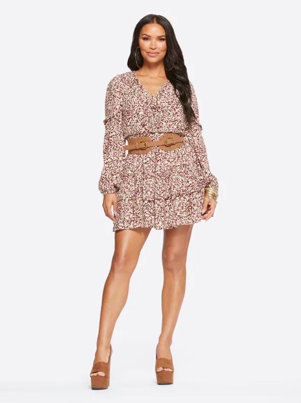 Reina Dress in Camo Leopard sold by Jessica Simpson