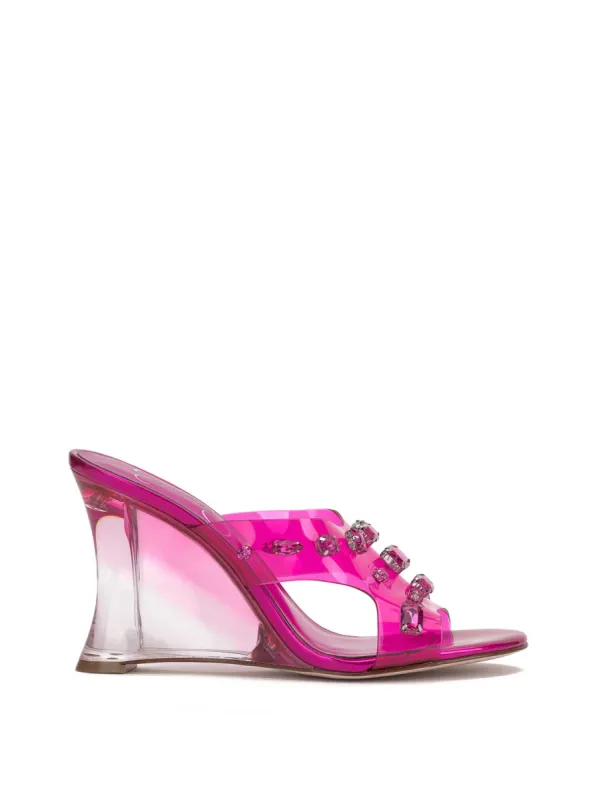 Ganisa Lucite Wedge in Pink sold by Jessica Simpson