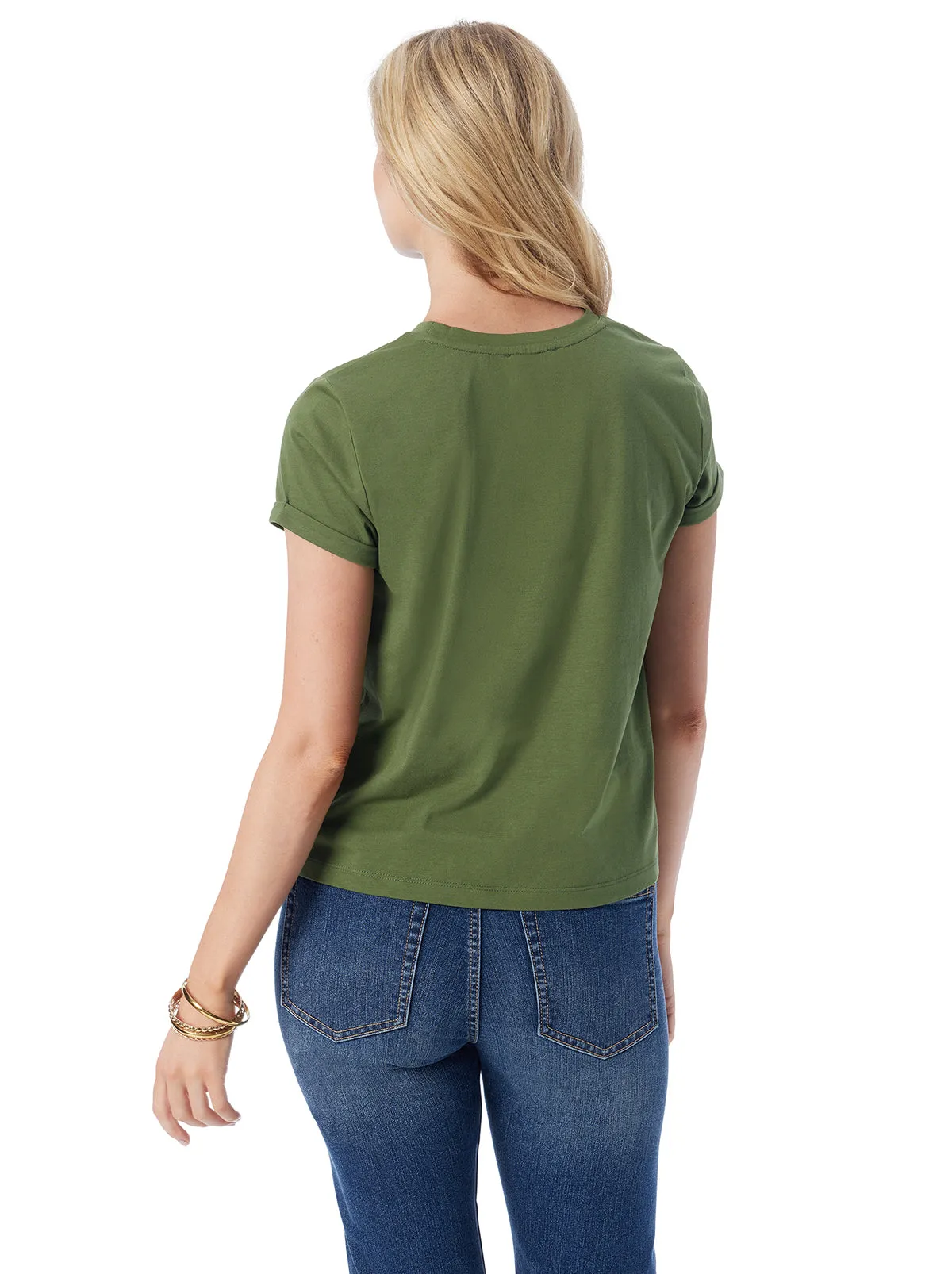 Valeriya Tee in Bronze Green sold by Jessica Simpson product image thumbnail 4