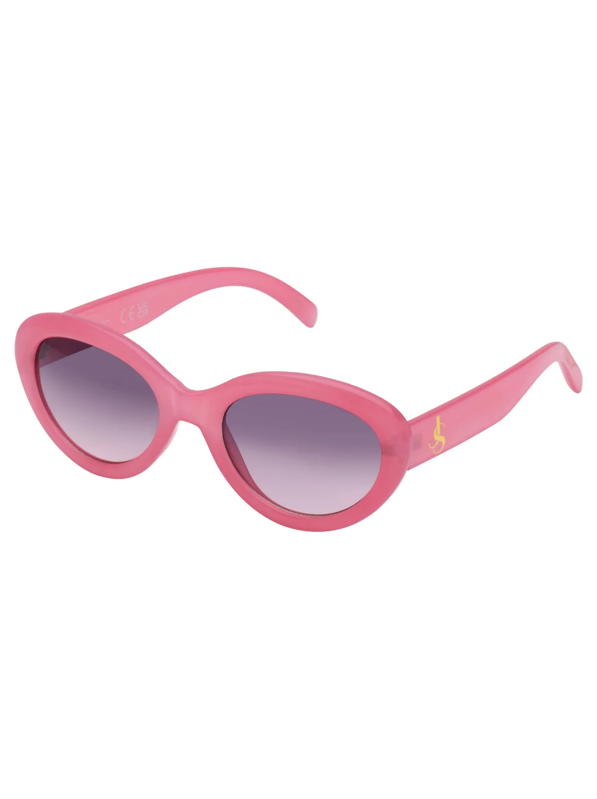 Round Cat Eye Sunglasses in Pink sold by Jessica Simpson