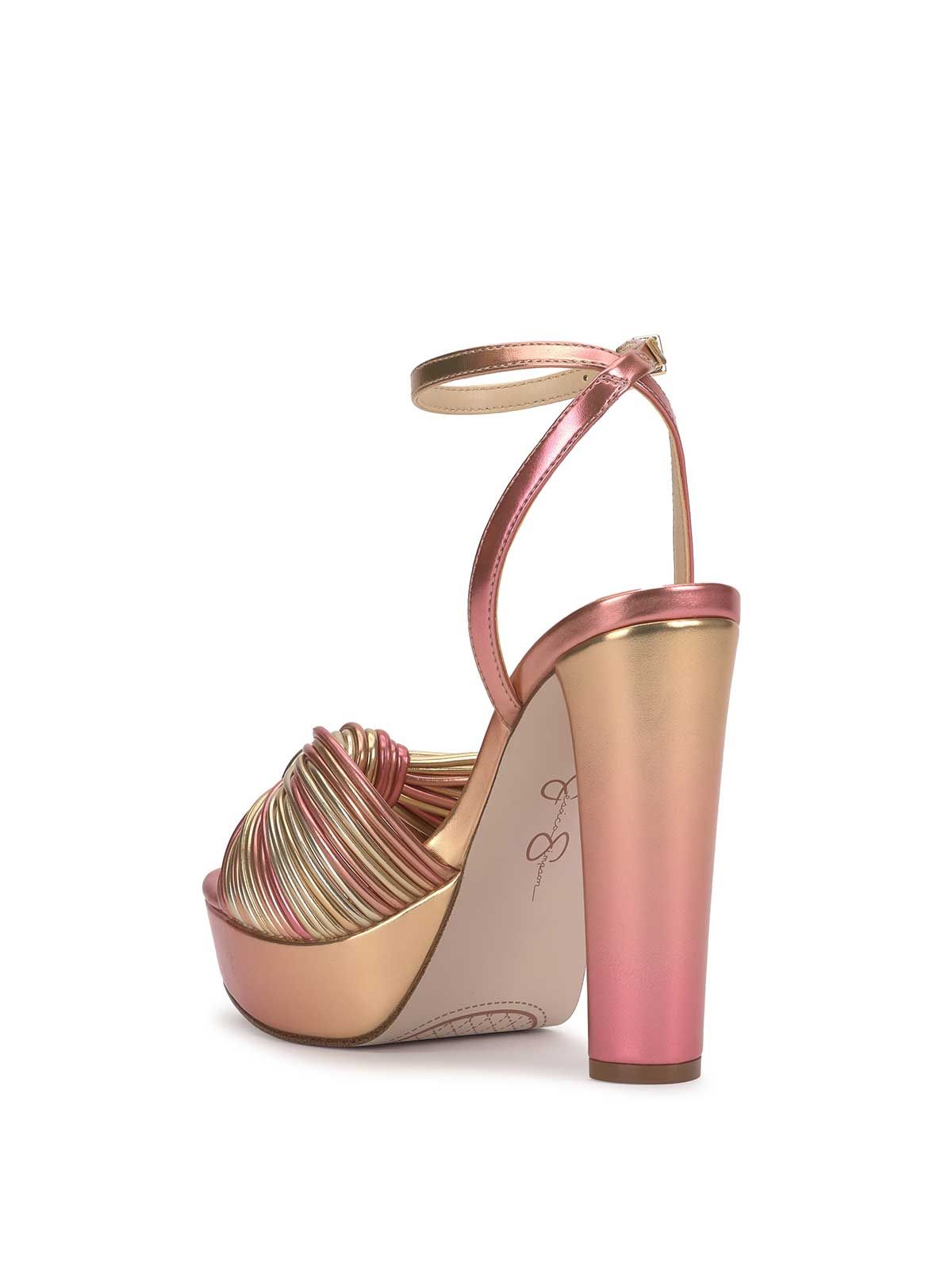 Immie Platform Sandal in Gold & Pink Ombre sold by Jessica Simpson product image thumbnail 3
