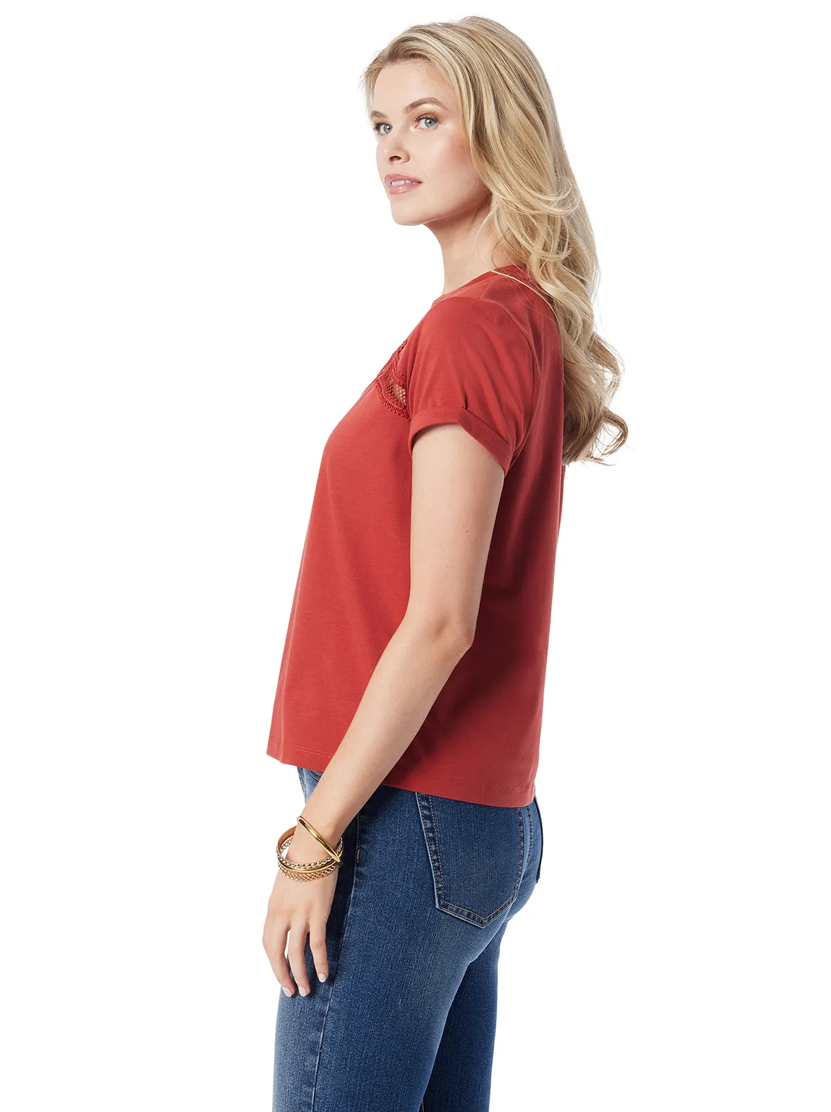 Valeriya Tee in Chili Oil sold by Jessica Simpson product image thumbnail 3