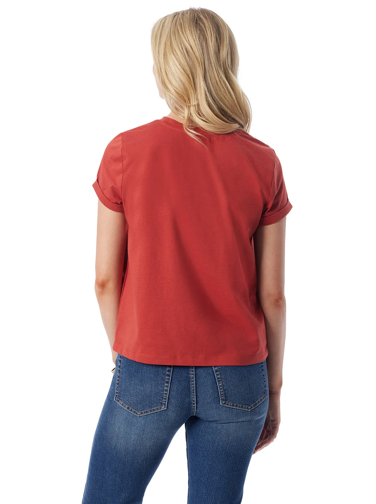 Valeriya Tee in Chili Oil sold by Jessica Simpson product image thumbnail 4