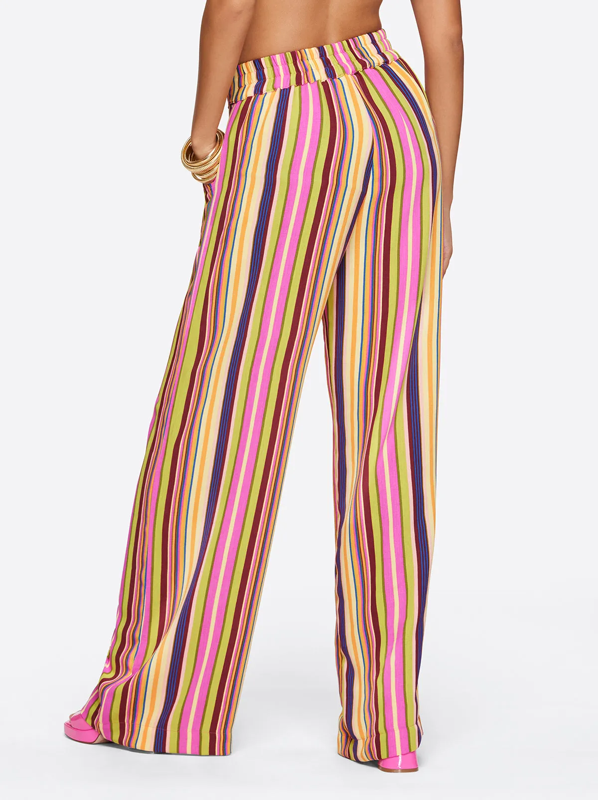 Winnie Wide Leg Pants in Rainbow Stripe sold by Jessica Simpson product image thumbnail 3