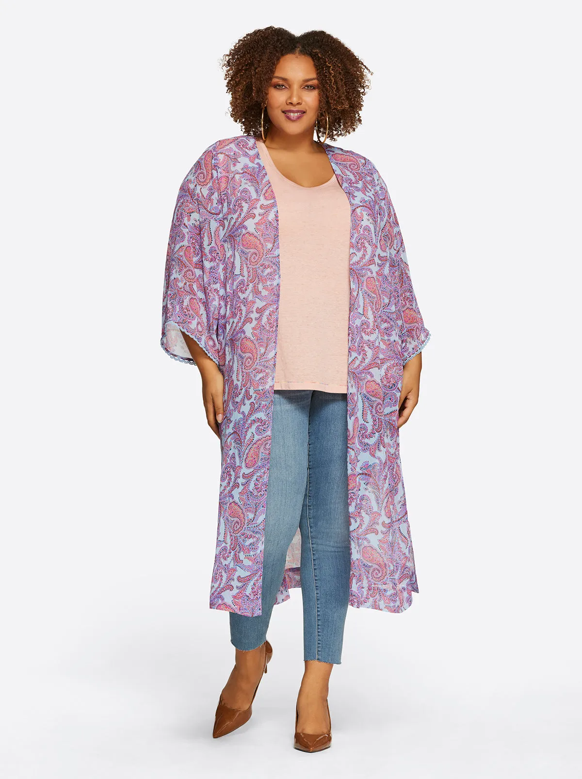 Blakely Duster in Solitary Pasiley sold by Jessica Simpson product image thumbnail 5