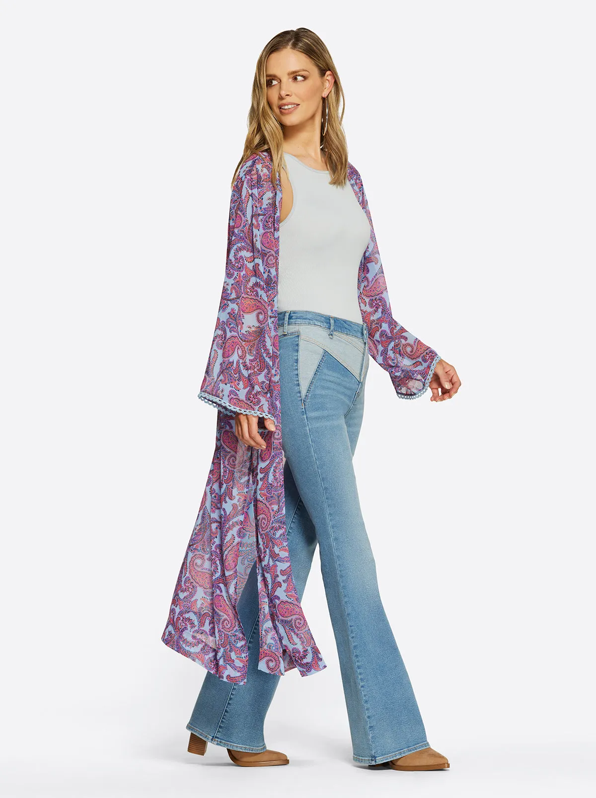 Blakely Duster in Solitary Pasiley sold by Jessica Simpson product image thumbnail 3