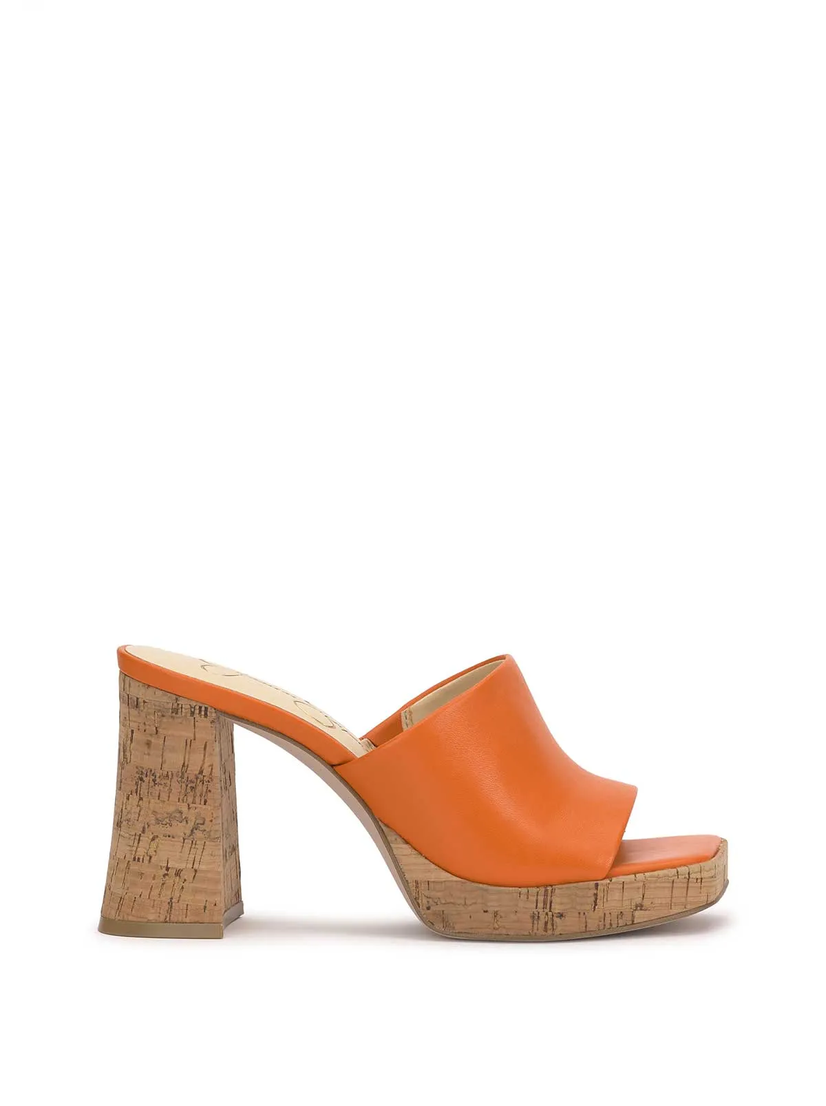 Kashet Mule Platform Sandal in Tangerine sold by Jessica Simpson