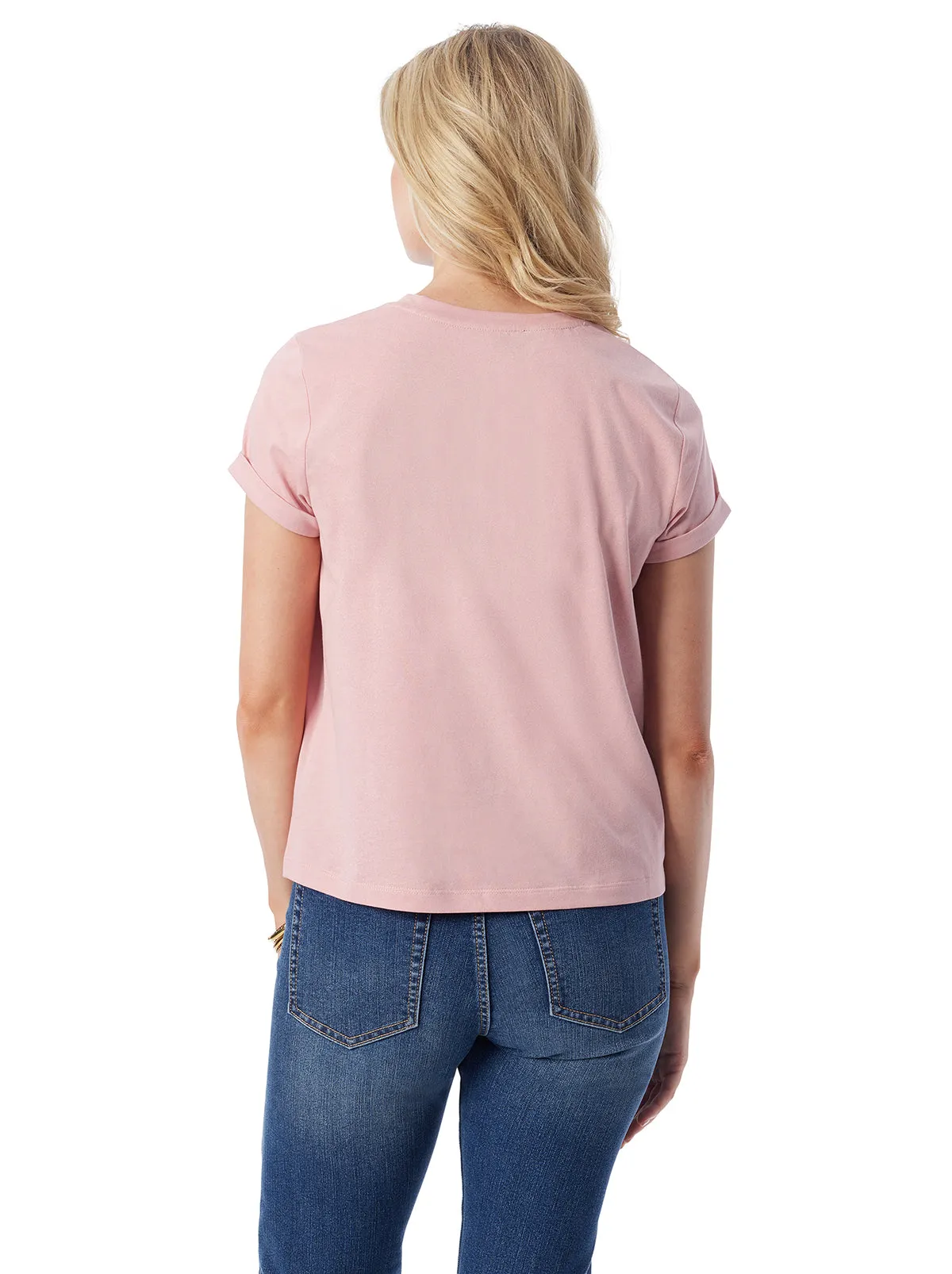 Valeriya Tee in Silver Pink sold by Jessica Simpson product image thumbnail 4