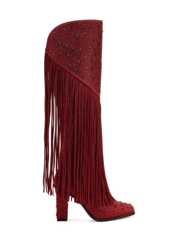 Asire Boot in Lux Red sold by Jessica Simpson