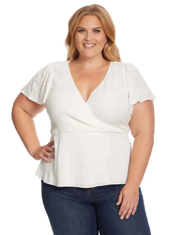 Sariah Top in Gardenia sold by Jessica Simpson