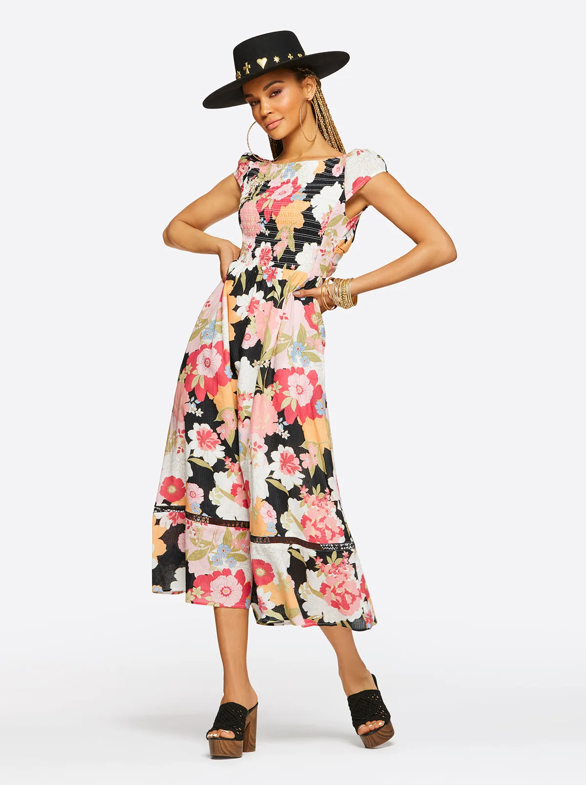 Elaine Dress in Blooms In The Bay sold by Jessica Simpson