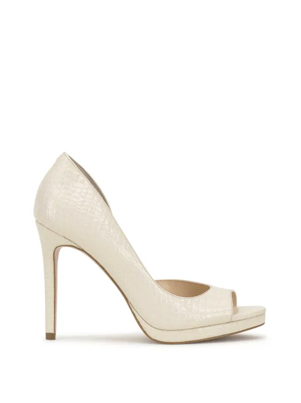 Kimli Peep Toe Pump in Bone sold by Jessica Simpson