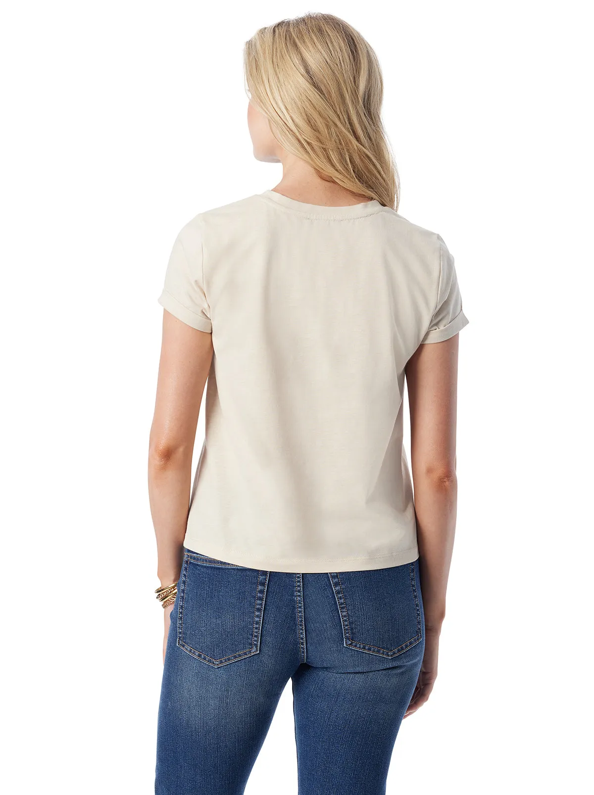 Valeriya Tee in Parchment sold by Jessica Simpson product image thumbnail 5