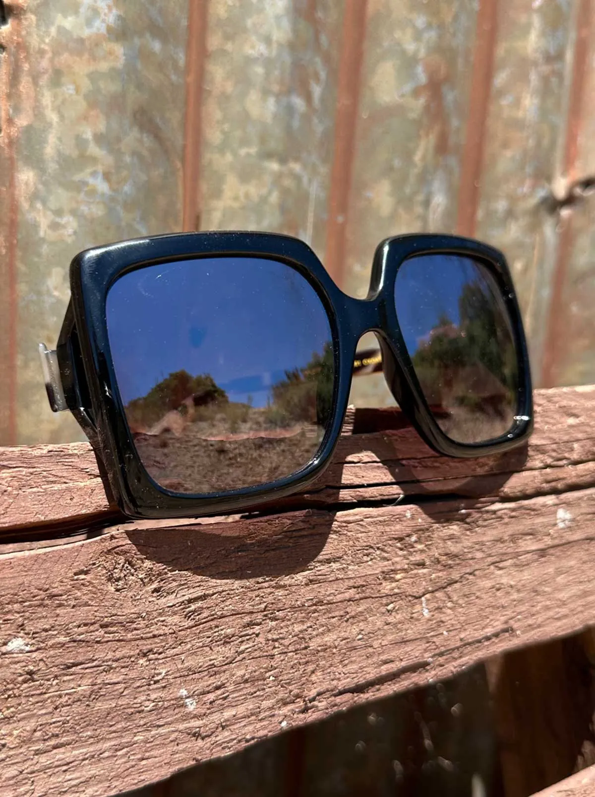 Square Sunglasses in Black & Oatmeal sold by Jessica Simpson product image thumbnail 2