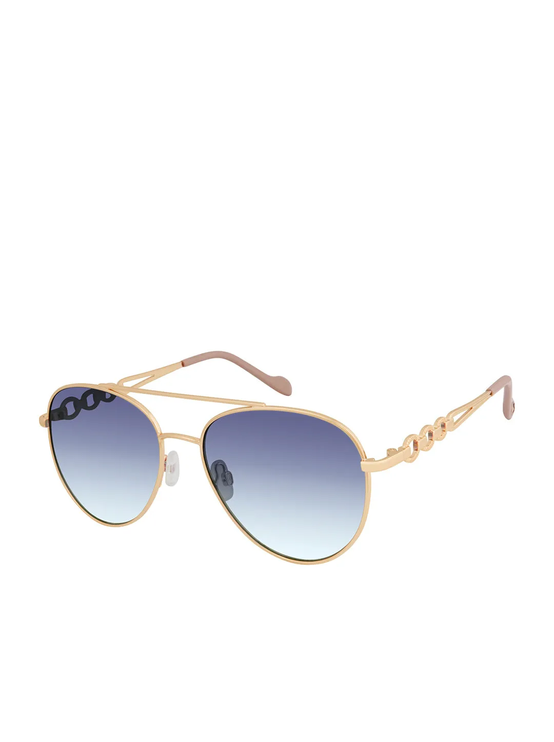 Classic Aviator with Link Detail in Gold & Nude sold by Jessica Simpson