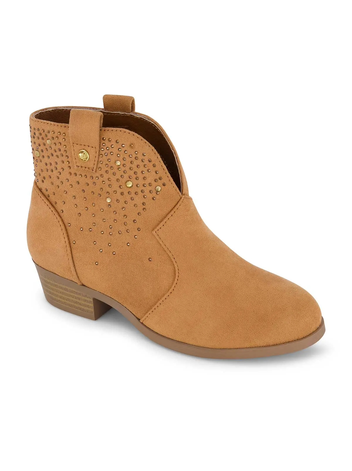 Girls' Layla Dip Western Bootie in Cognac sold by Jessica Simpson product image thumbnail 3
