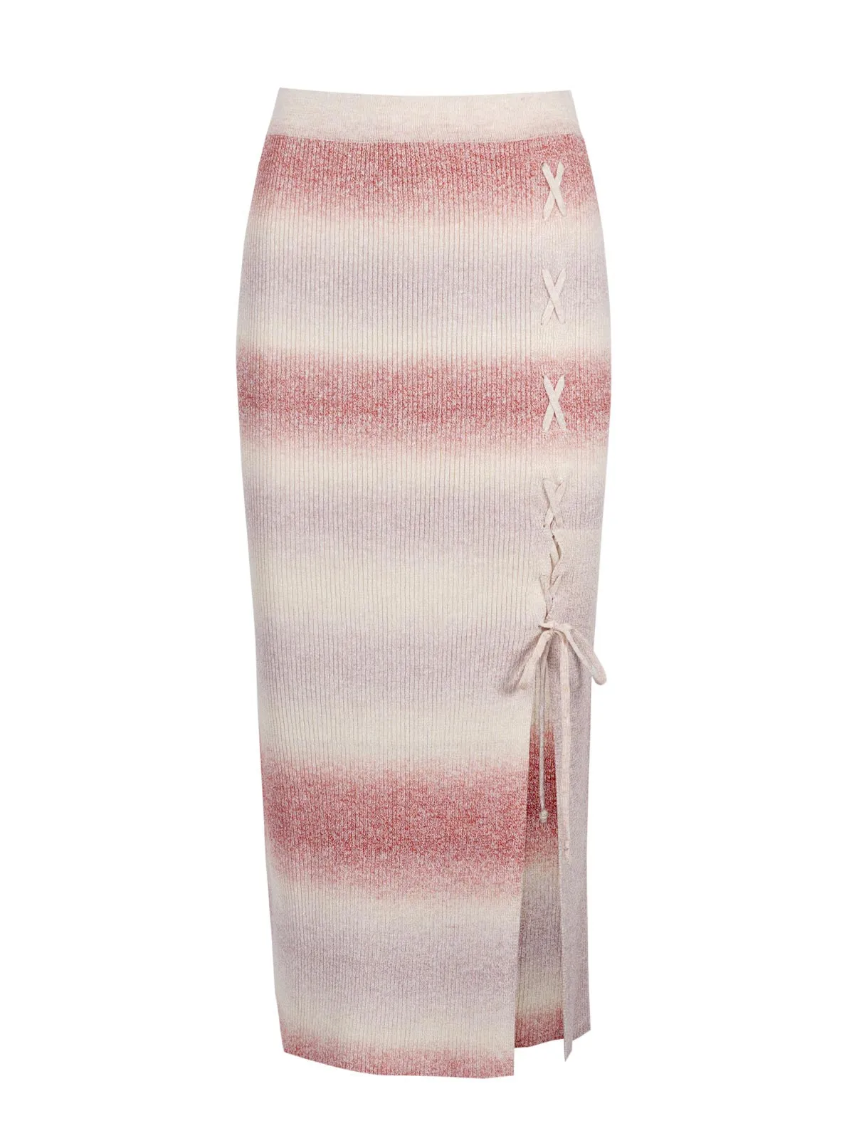 Loti Lace Up Skirt in Chili Oil sold by Jessica Simpson product image thumbnail 2