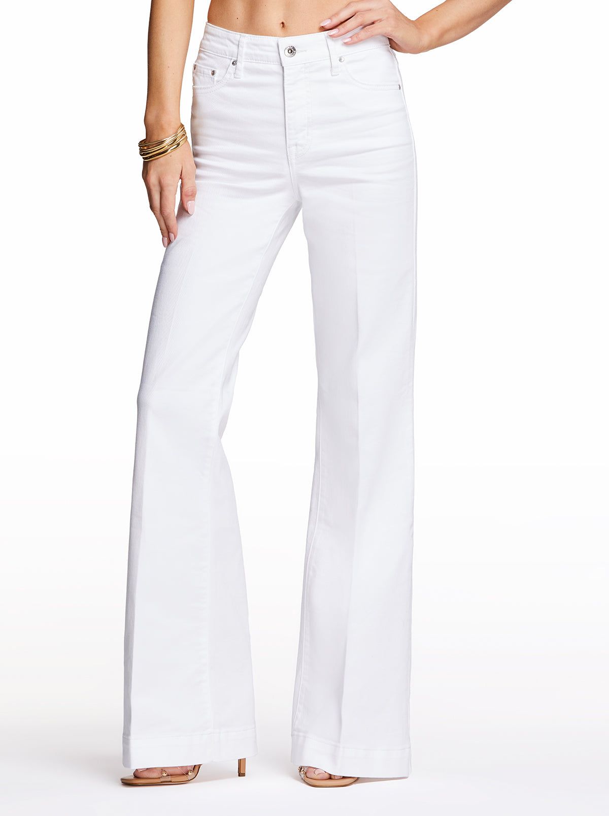 Wide Leg Trouser Jeans in White sold by Jessica Simpson product image thumbnail 2
