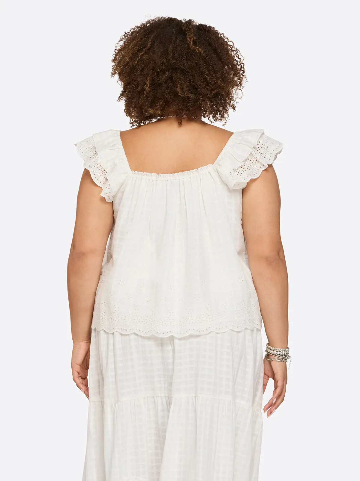 Violetta Top in Gardenia sold by Jessica Simpson product image thumbnail 4