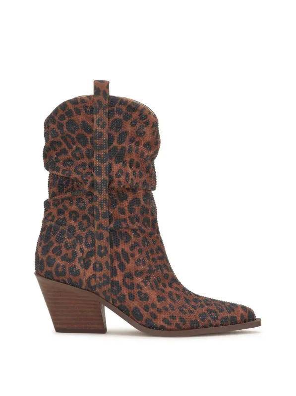 Zellya Western Bootie in Leopard sold by Jessica Simpson