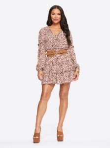Reina Dress in Camo Leopard sold by Jessica Simpson