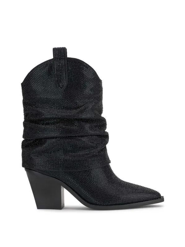Gemorra Bootie in Black Crystal sold by Jessica Simpson
